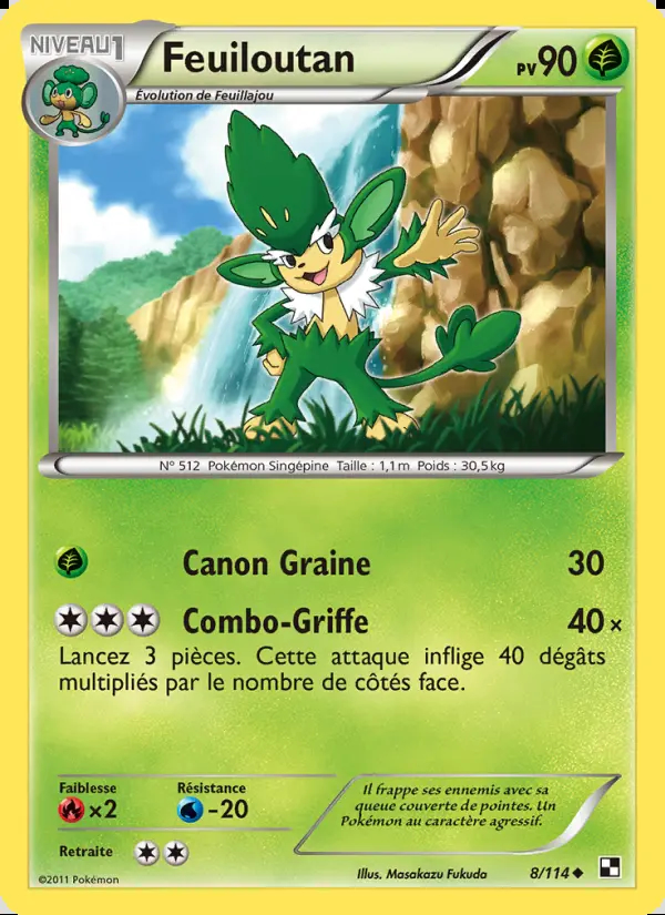 Image of the card Feuiloutan