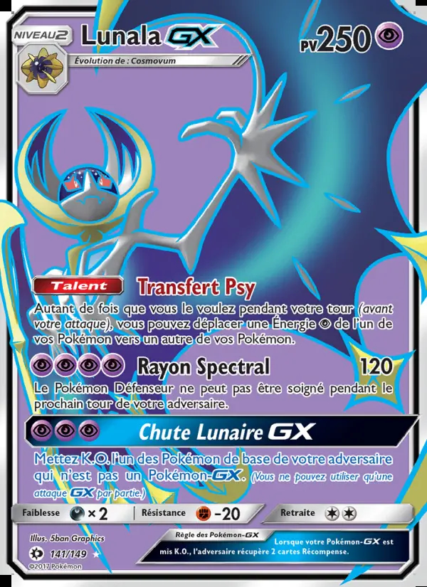 Image of the card Lunala GX
