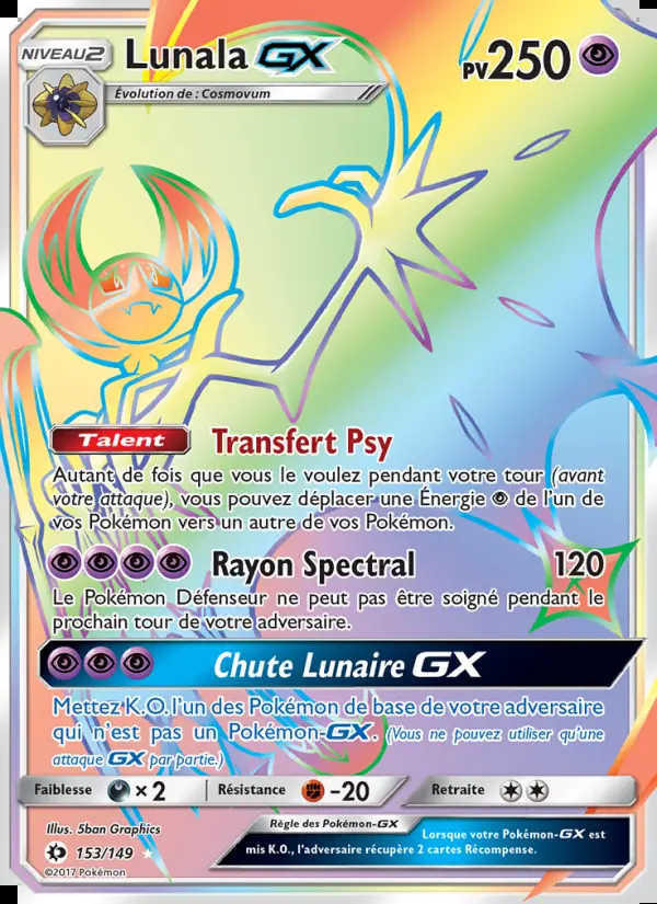 Image of the card Lunala GX