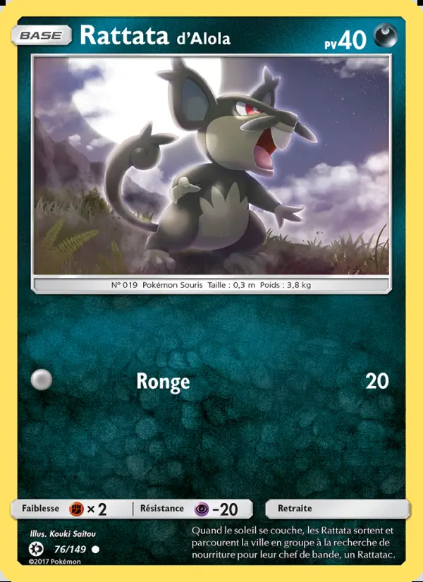 Image of the card Rattata d’Alola