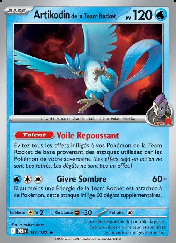 Image of the card Artikodin de la Team Rocket
