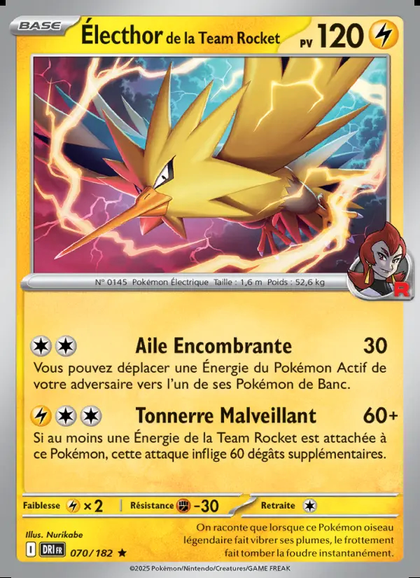 Image of the card Électhor de la Team Rocket