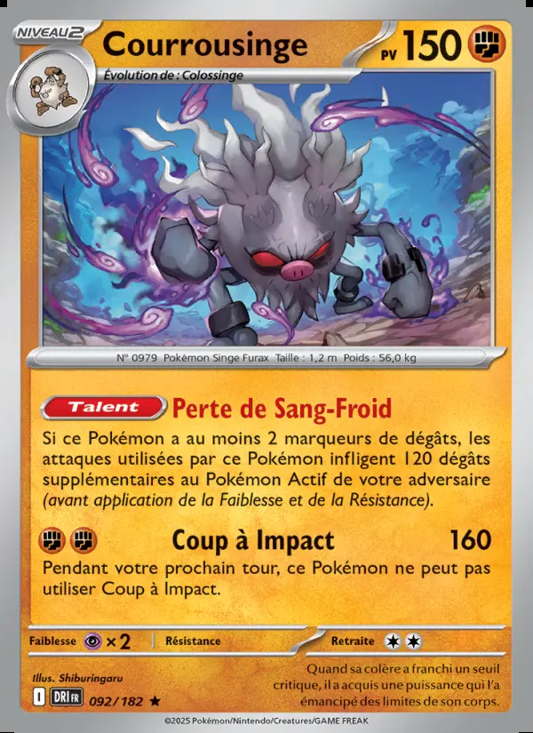 Image of the card Courrousinge