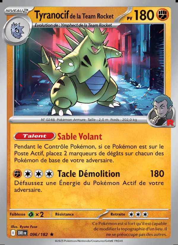 Image of the card Tyranocif de la Team Rocket