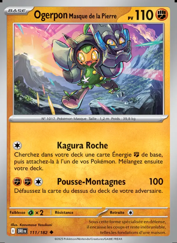 Image of the card Ogerpon Masque de la Pierre