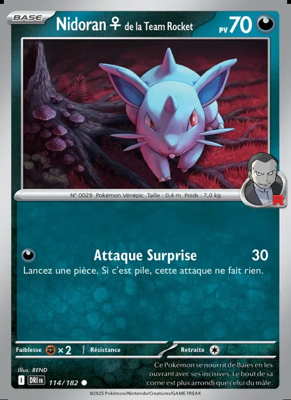 Image of the card Nidoran♀ de la Team Rocket