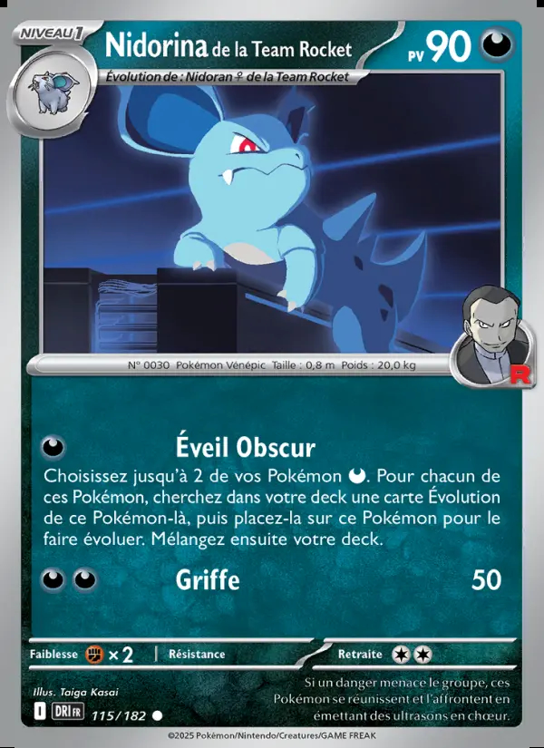 Image of the card Nidorina de la Team Rocket