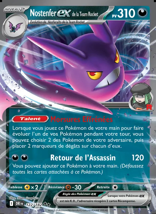 Image of the card Nostenfer-ex de la Team Rocket