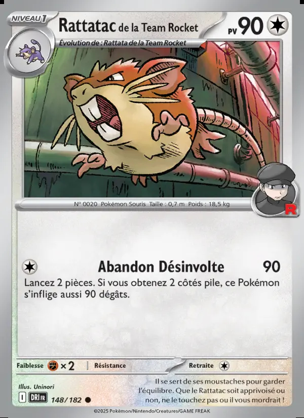 Image of the card Rattatac de la Team Rocket