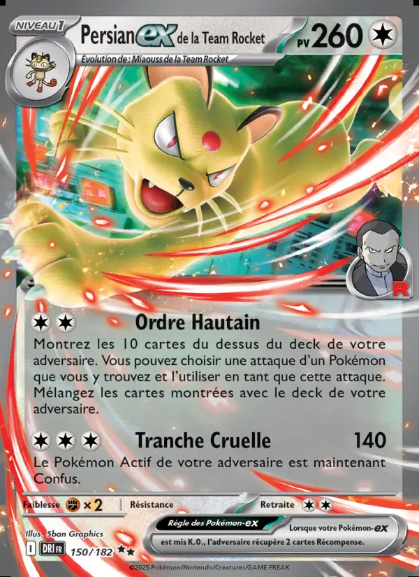 Image of the card Persian-ex de la Team Rocket