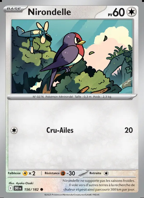 Image of the card Nirondelle