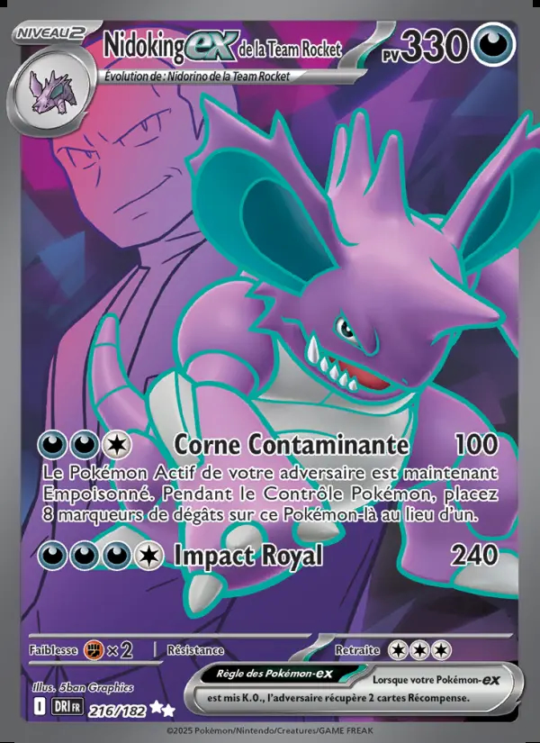 Image of the card Nidoking-ex de la Team Rocket