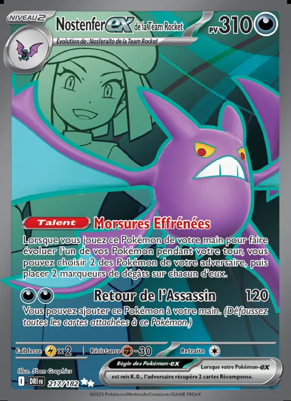 Image of the card Nostenfer-ex de la Team Rocket