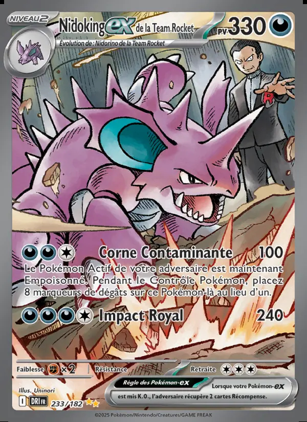 Image of the card Nidoking-ex de la Team Rocket