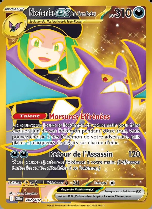 Image of the card Nostenfer-ex de la Team Rocket