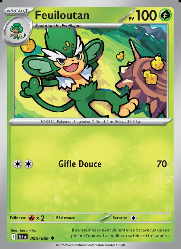 Image of the card Feuiloutan