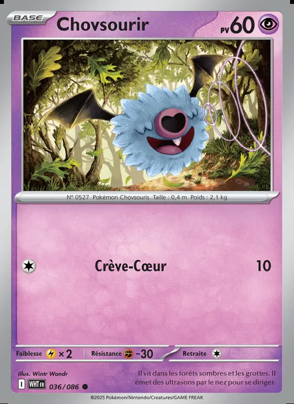 Image of the card Chovsourir