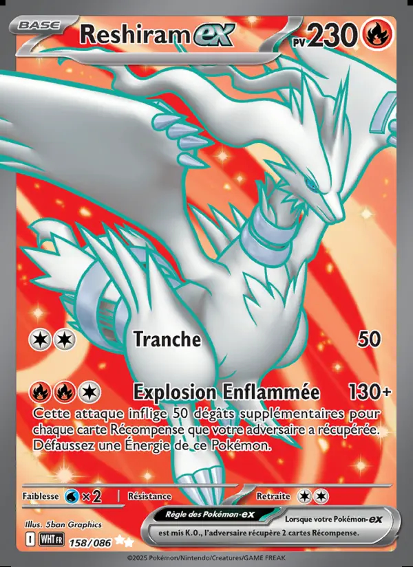 Image of the card Reshiram-ex