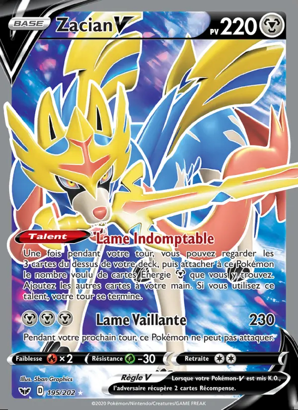 Image of the card Zacian V