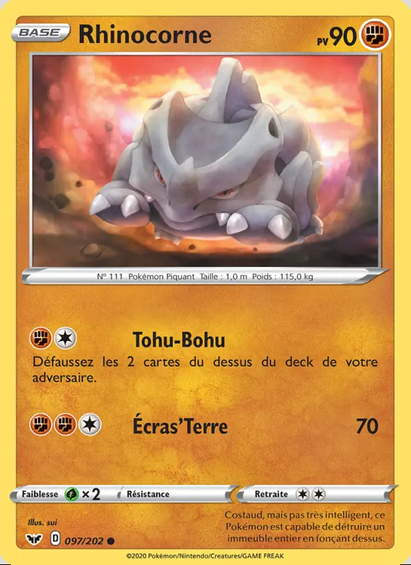 Image of the card Rhinocorne