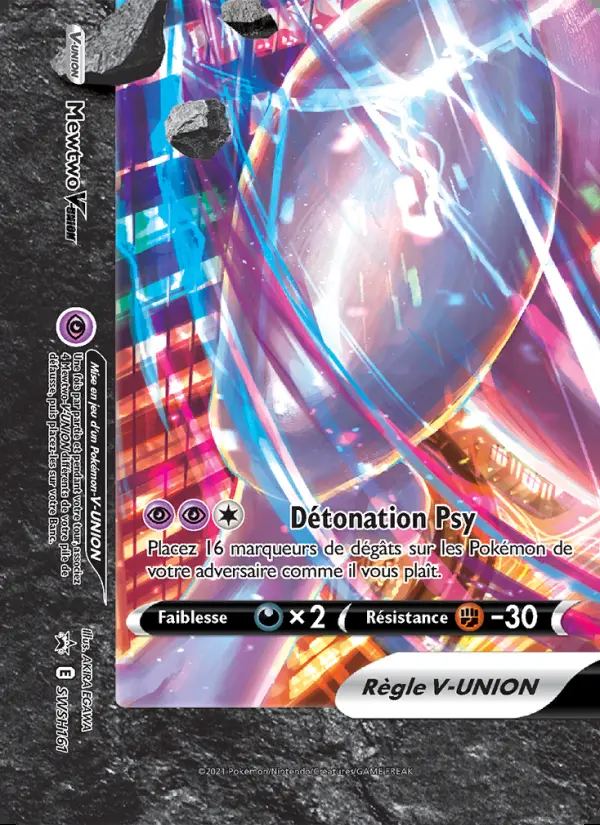Image of the card Mewtwo V-UNION