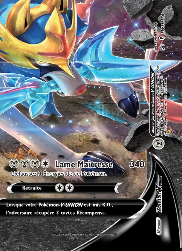 Image of the card Zacian V-UNION