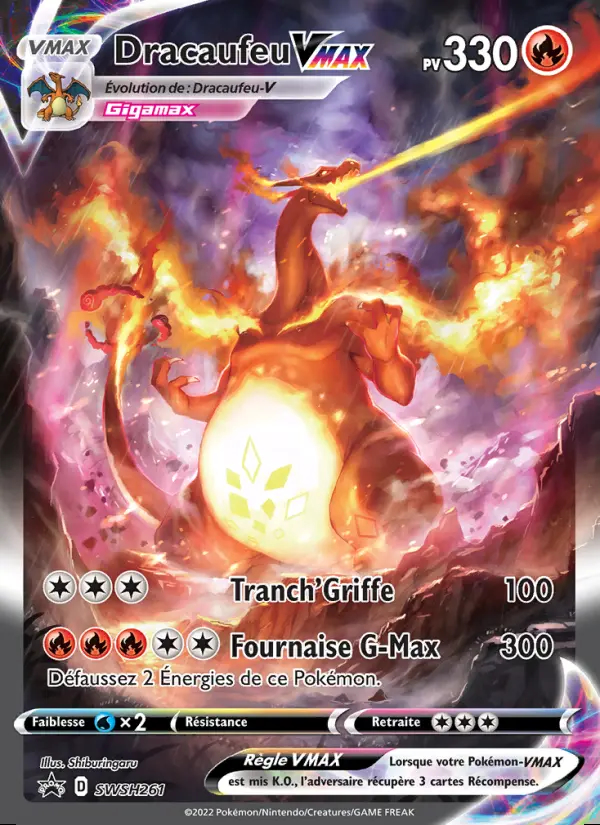 Image of the card Dracaufeu VMAX