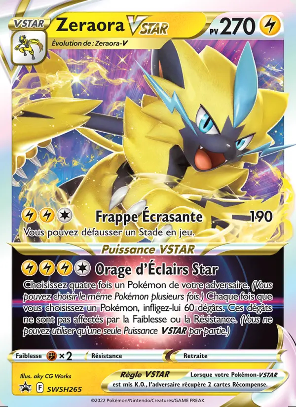 Image of the card Zeraora VSTAR
