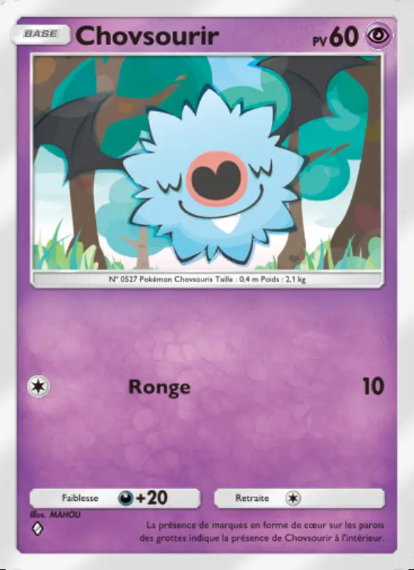 Image of the card Chovsourir
