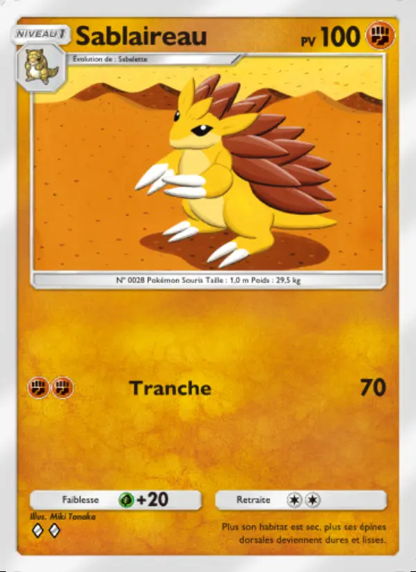 Image of the card Sablaireau