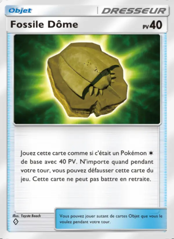 Image of the card Fossile Dôme