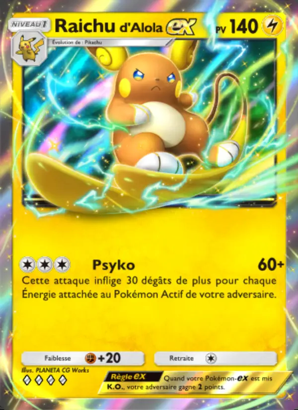 Image of the card Raichud'Alola-ex