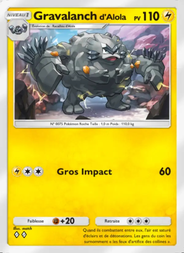 Image of the card Gravalanchd'Alola