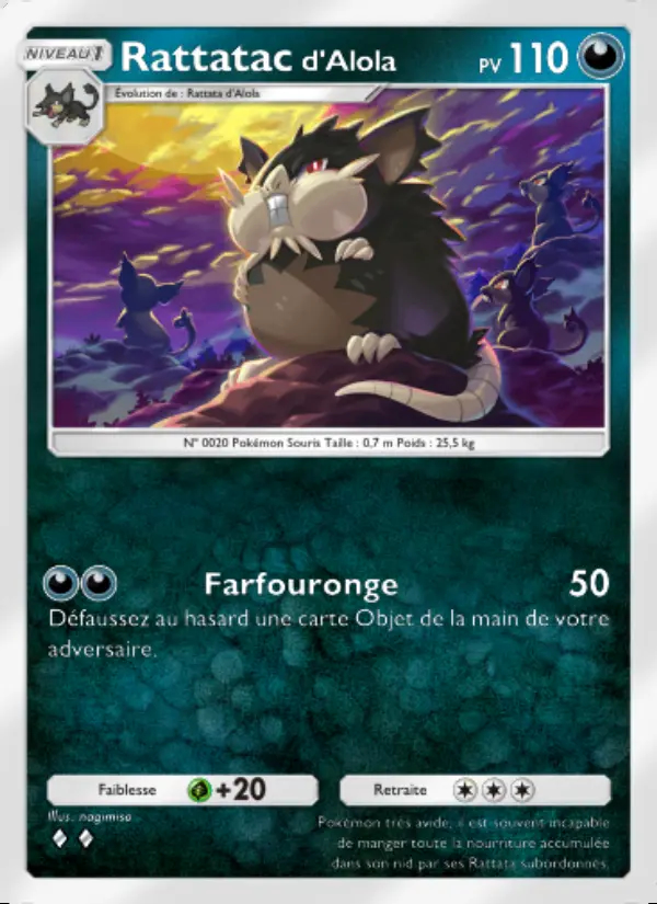 Image of the card Rattatacd'Alola
