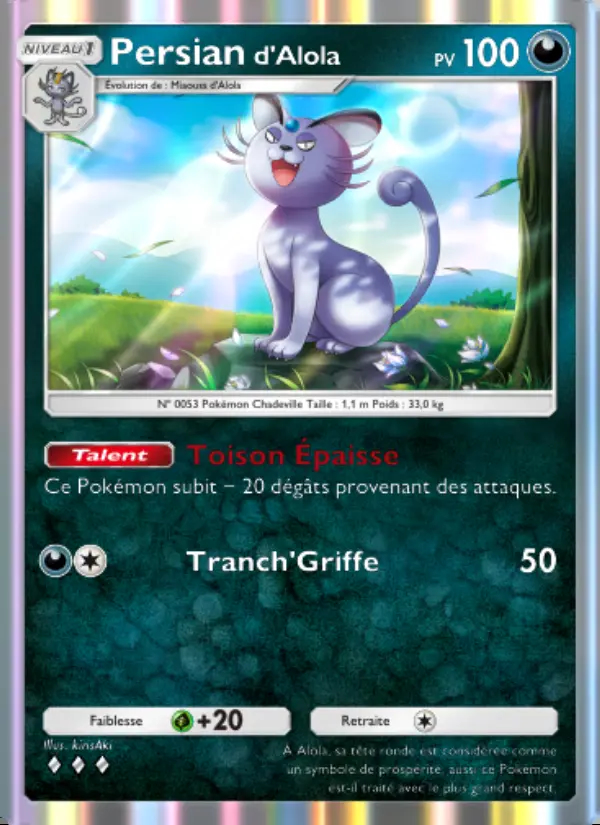 Image of the card Persiand'Alola