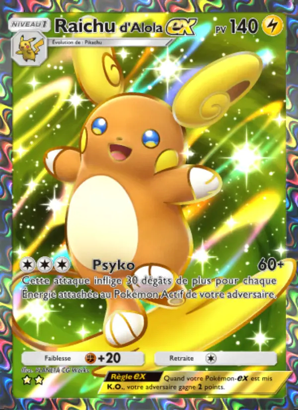 Image of the card Raichud'Alola-ex