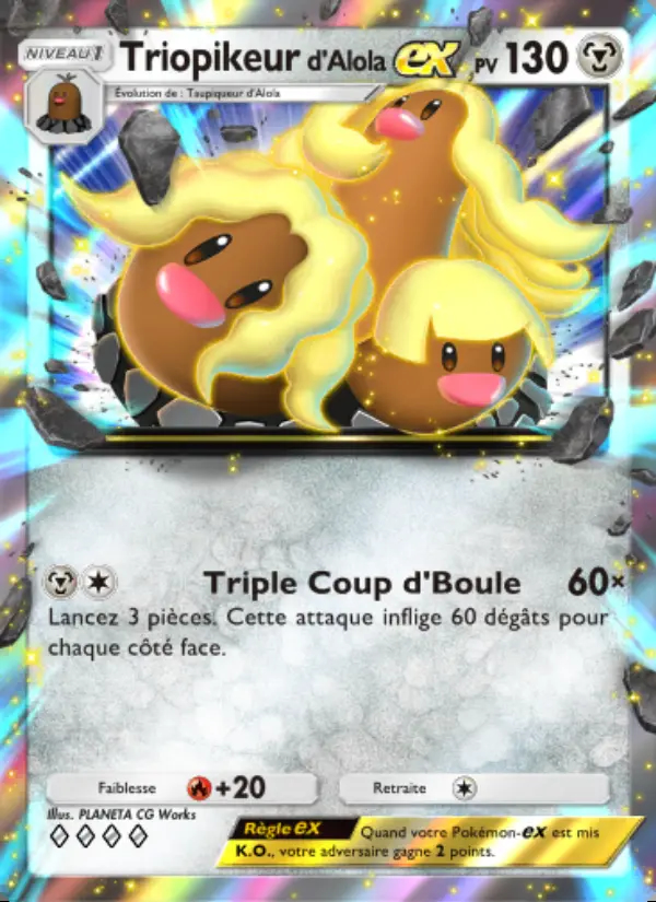 Image of the card Triopikeur d'Alola-ex