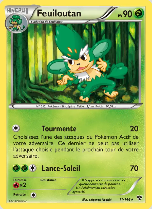 Image of the card Feuiloutan