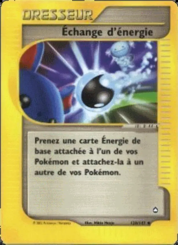 Image of the card Échange d'énergie