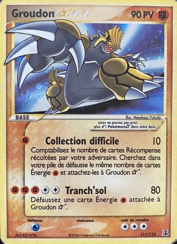 Image of the card Groudon ☆