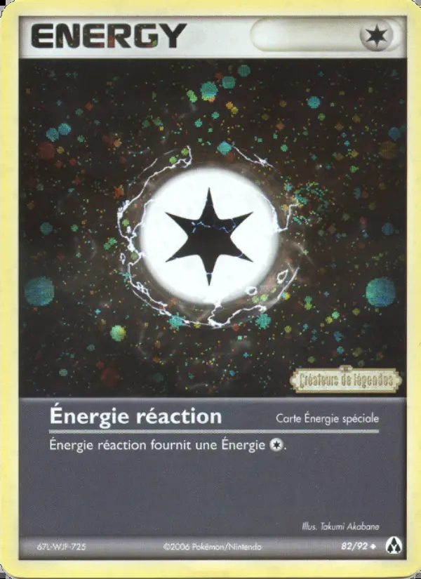 Image of the card Énergie réaction
