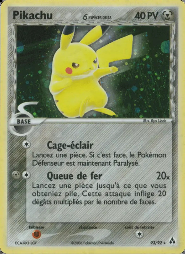 Image of the card Pikachu δ ESPÈCES DELTA