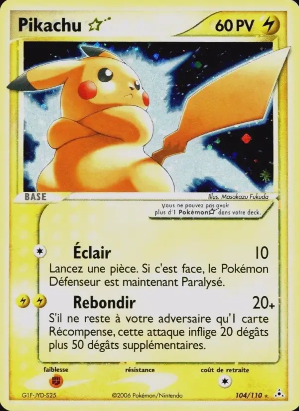 Image of the card Pikachu ☆