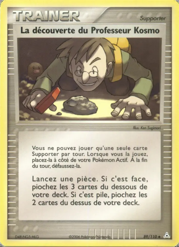 Image of the card La découverte du Professeur Kosmo