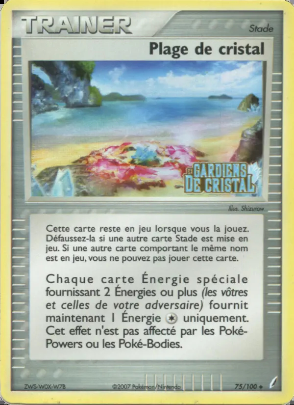 Image of the card Plage de cristal