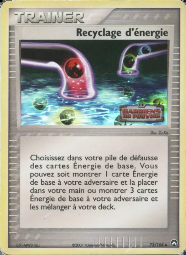 Image of the card Recyclage d'énergie