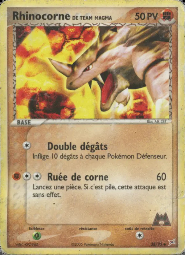 Image of the card Rhinocorne de Team Magma