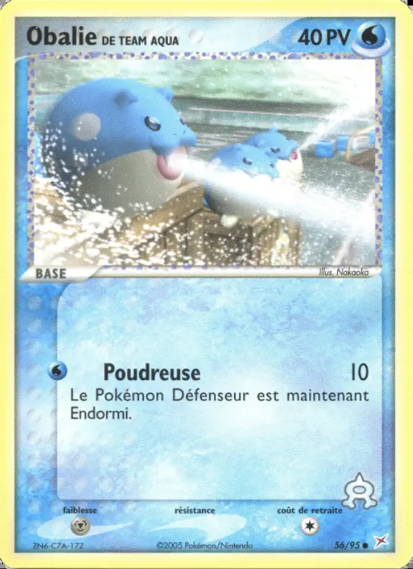 Image of the card Obalie de Team Aqua