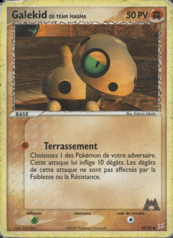 Image of the card Galekid de Team Magma