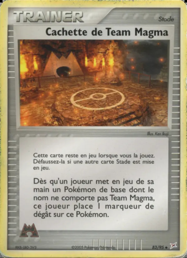 Image of the card Cachette de Team Magma